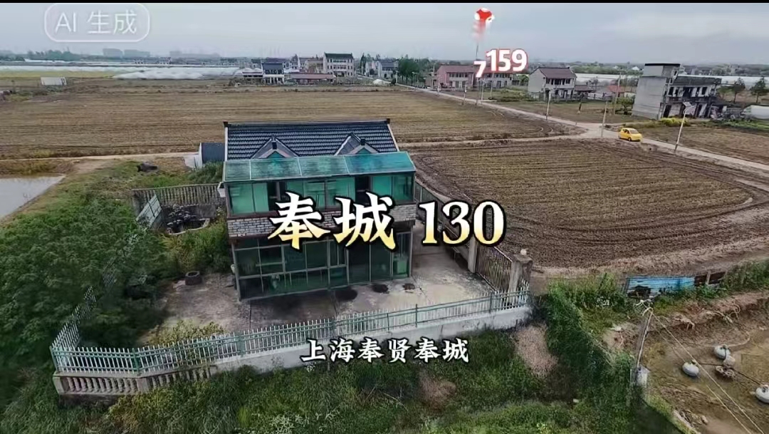 （编号：7159）上海奉贤奉城一层半乡村小院，总体130平，室内简单装修，围墙内总约200平，围墙外有菜地120平，邻居距离远，隐私性强，130万